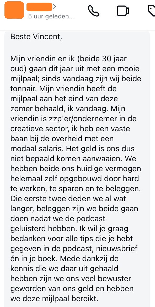 Reactie van deelnemer